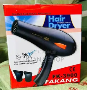 Fakang 3900 Professional Hair Dryer -Black