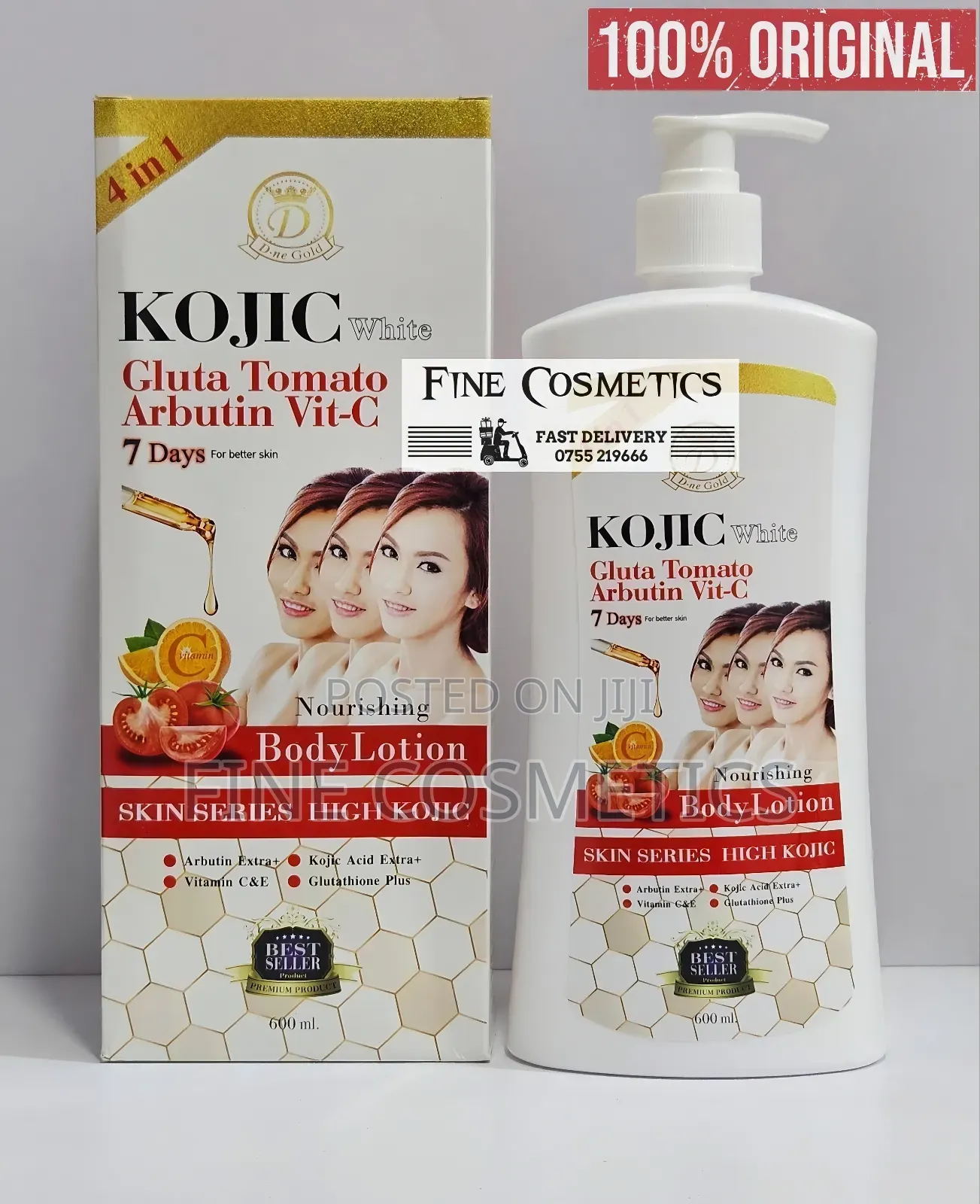 KOJIC WHITE Gluta Tomato Arbutin 7days Skin Whitening Lotion