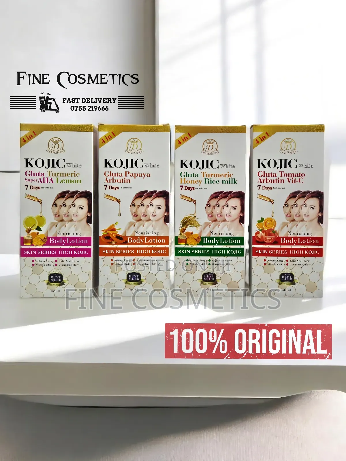 KOJIC WHITE Gluta Tomato Arbutin 7days Skin Whitening Lotion