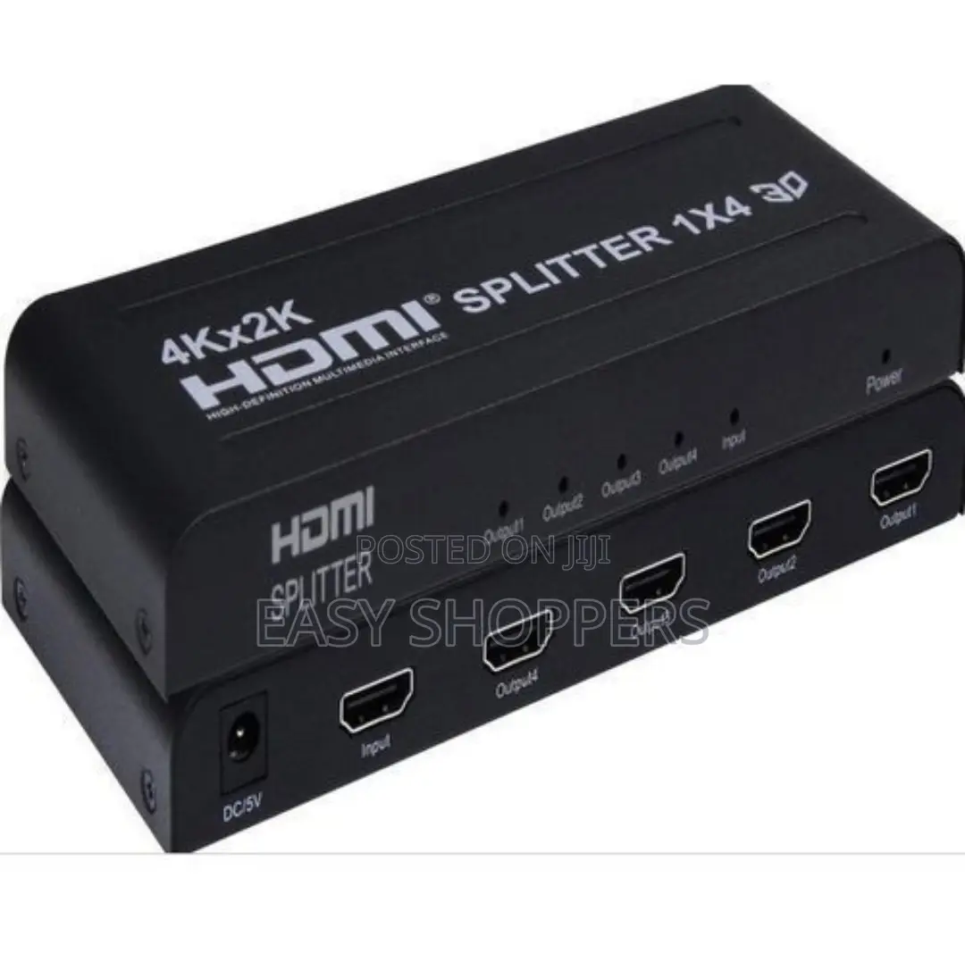 Hdmi Splitter 4 Way 1080p1 X 4 Way HDMI Splitter - Black