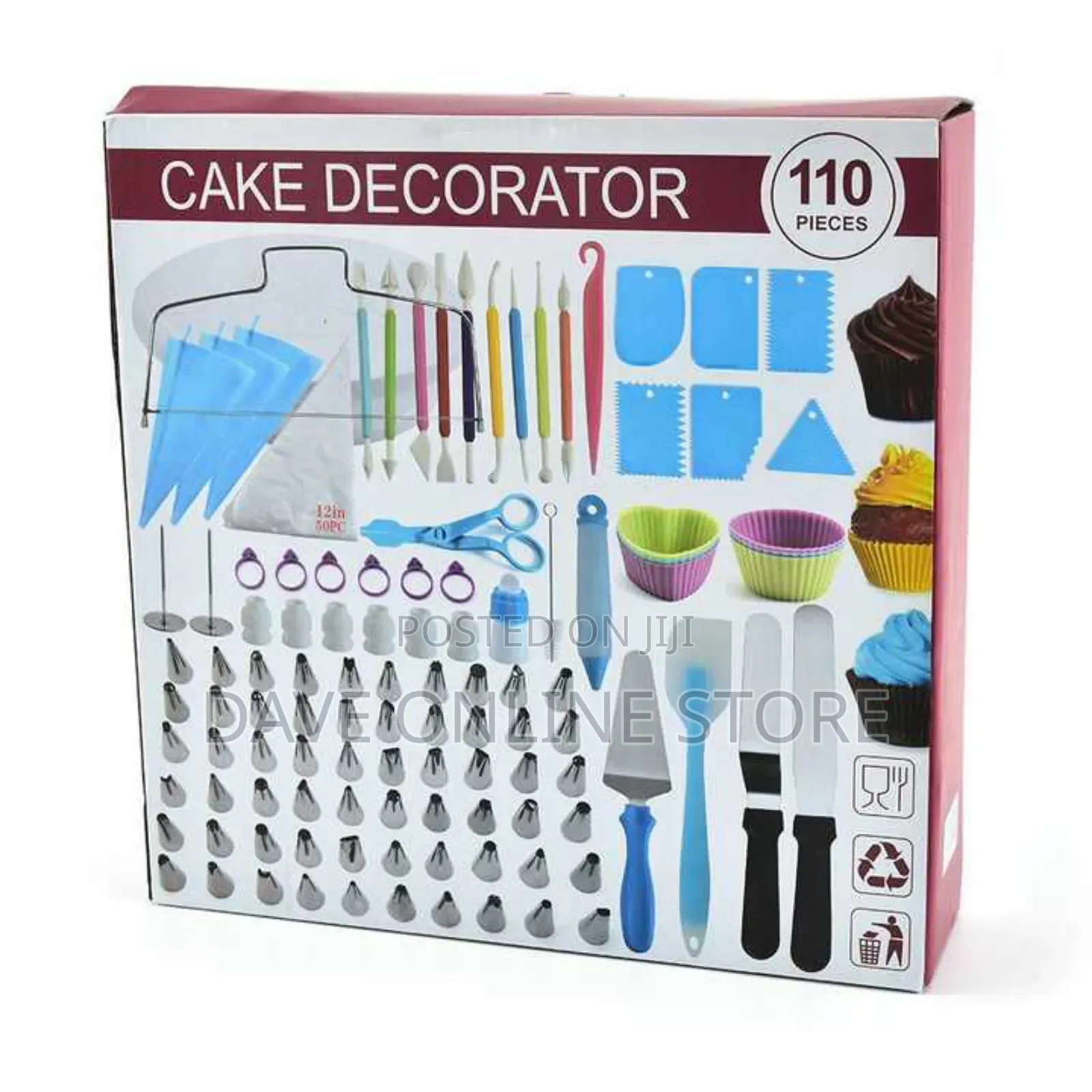 110 Pieces Cake Decoration Tools Accessories Kits