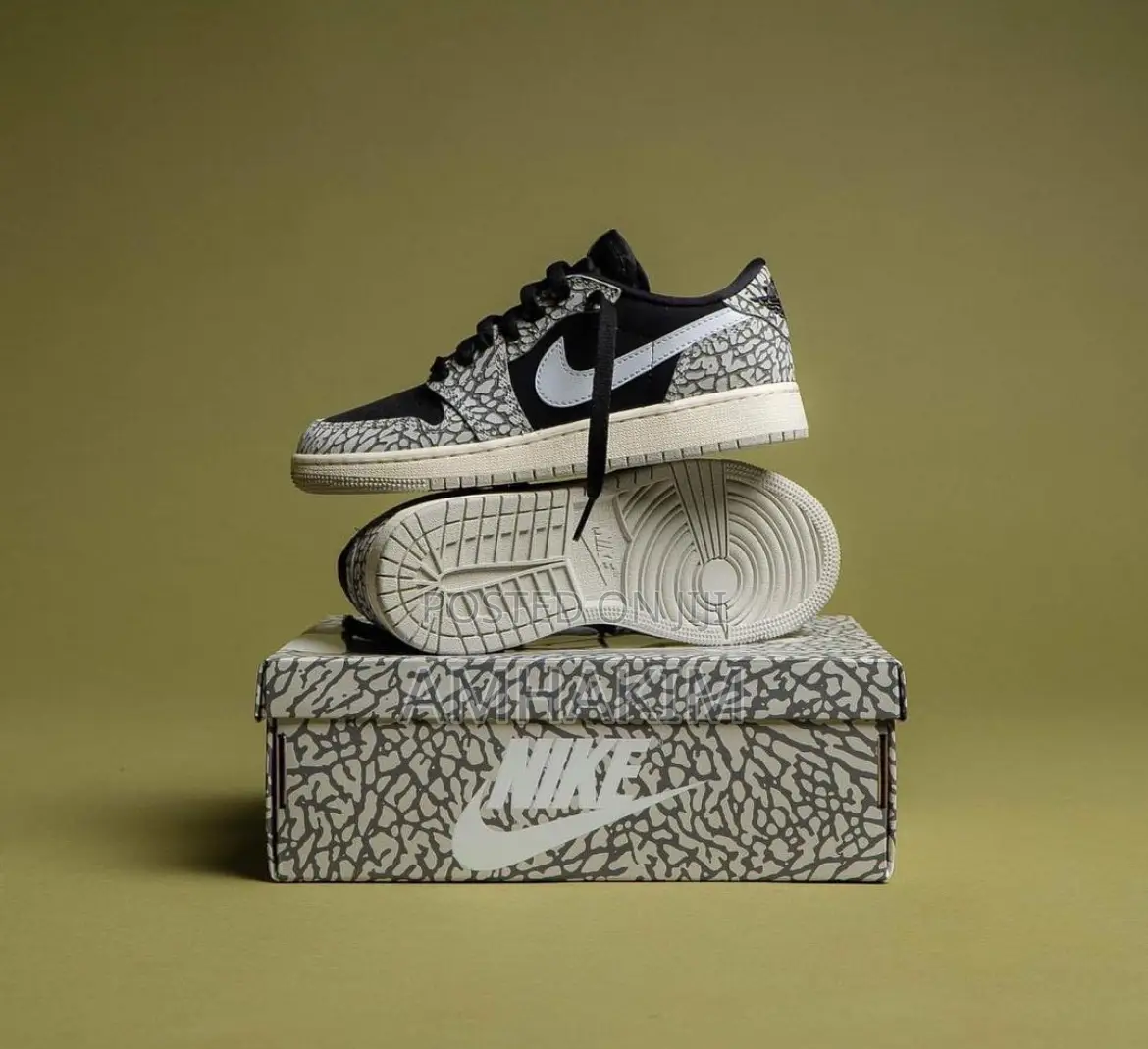 Air Jordan 1 Low Elephant Print in Stock