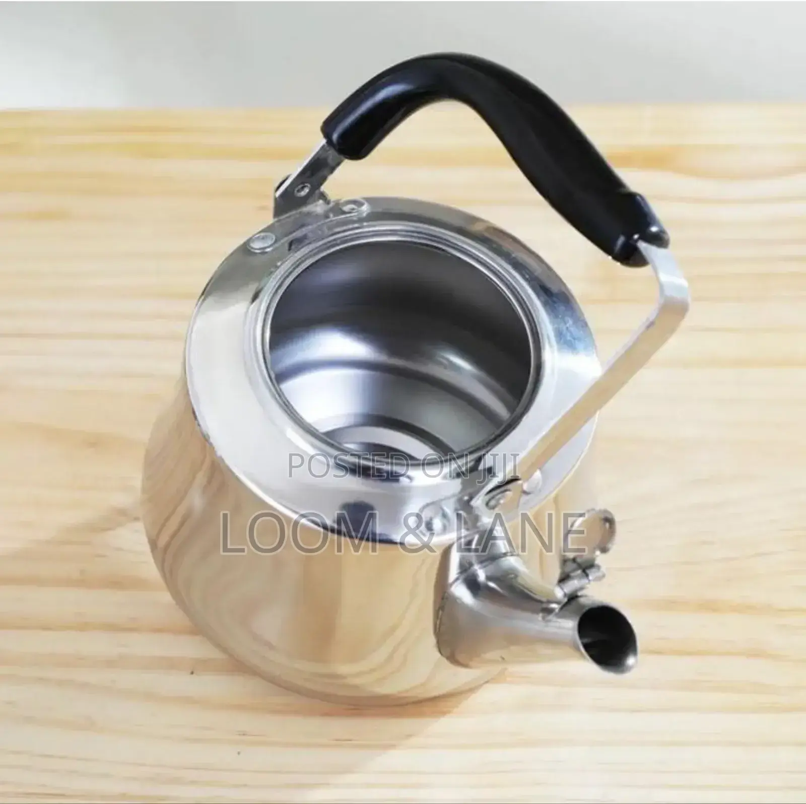6 Litres Stainless Whistling Tea Boiling Kettle - Silver