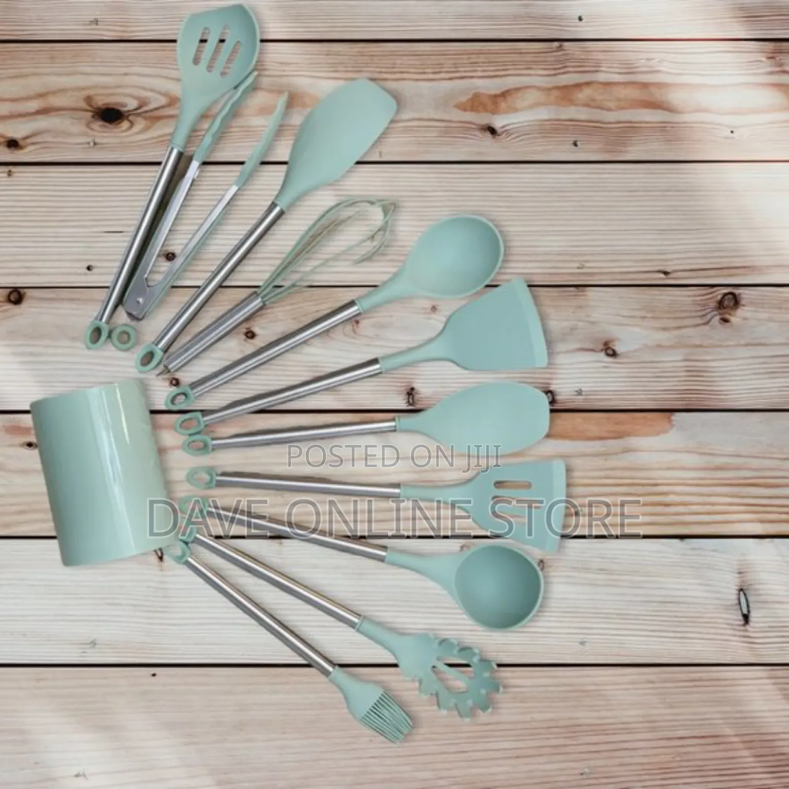 11 PCS Silicone Utensils Set Food Grade Steel for Cooking