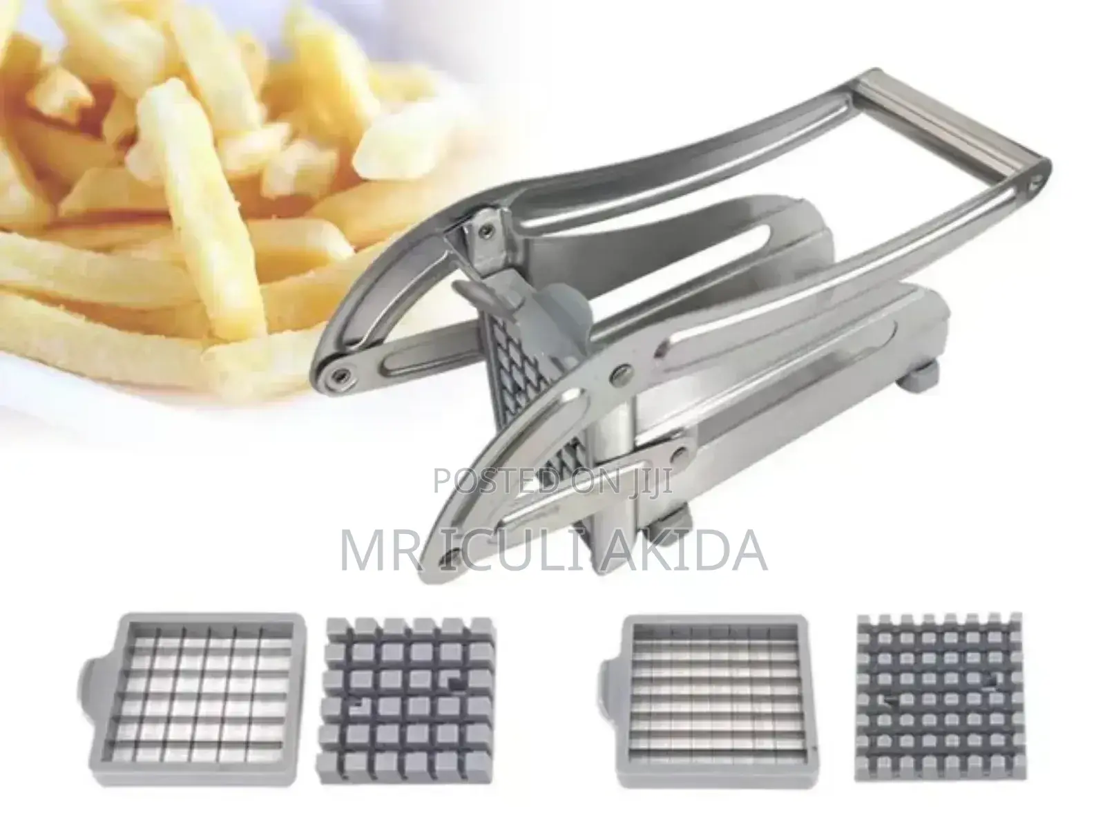 Stainless Steel Double Blade Kitchen Potato Chipper