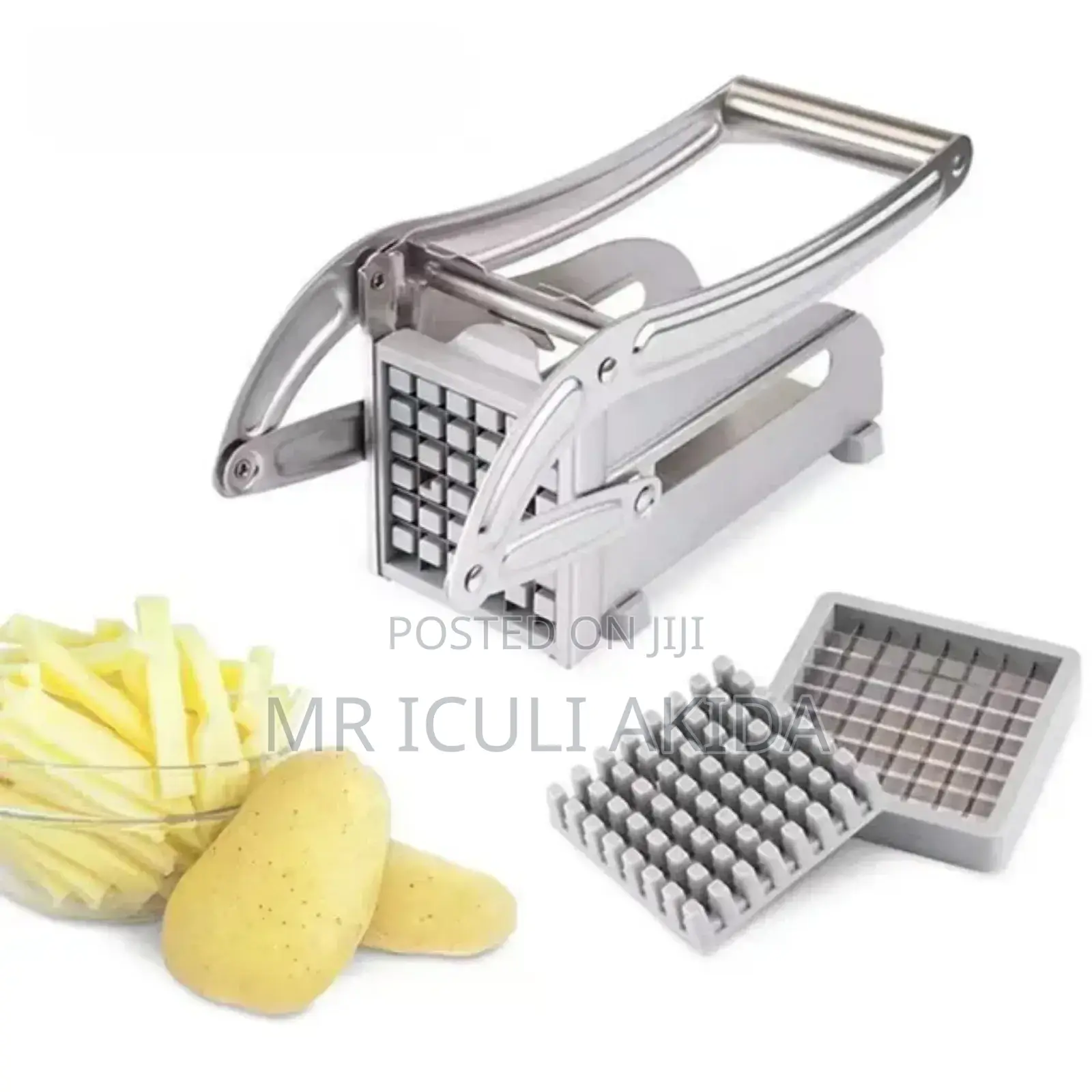 Stainless Steel Double Blade Kitchen Potato Chipper
