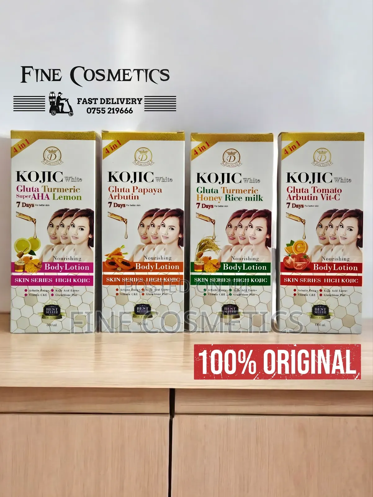 NEW KOJIC WHITE Glutathione 7days Skin Whitening Lotion