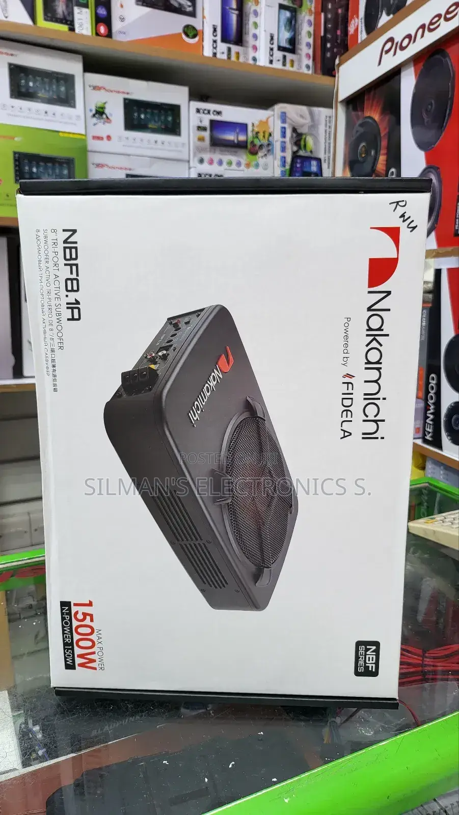 Nakamichi 1500W Car Underseat Subwoofer