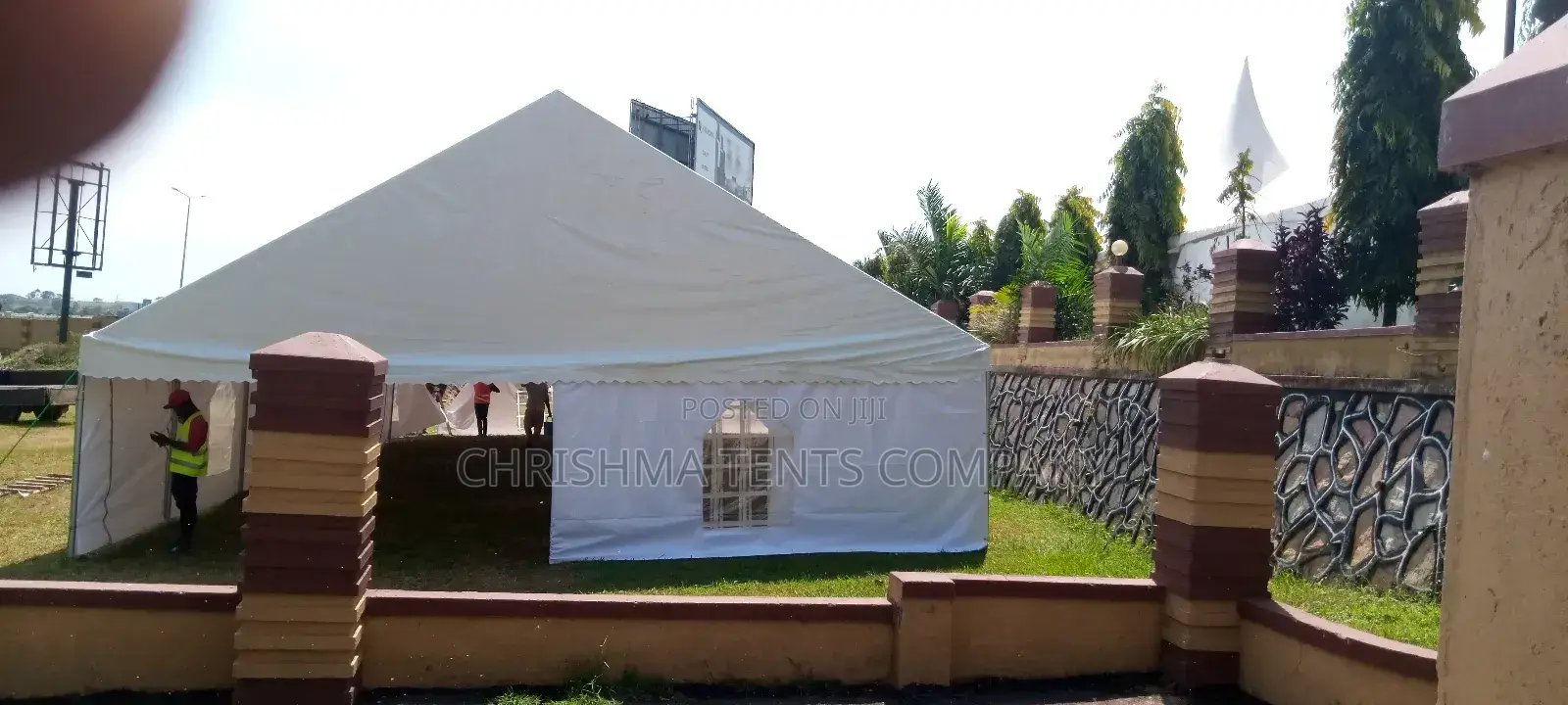 500 Seater Tent White PVC Material