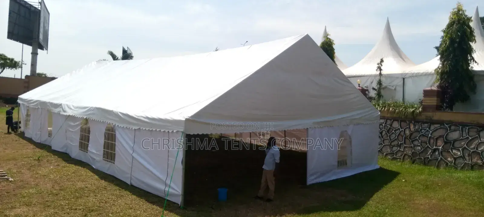 500 Seater Tent White PVC Material