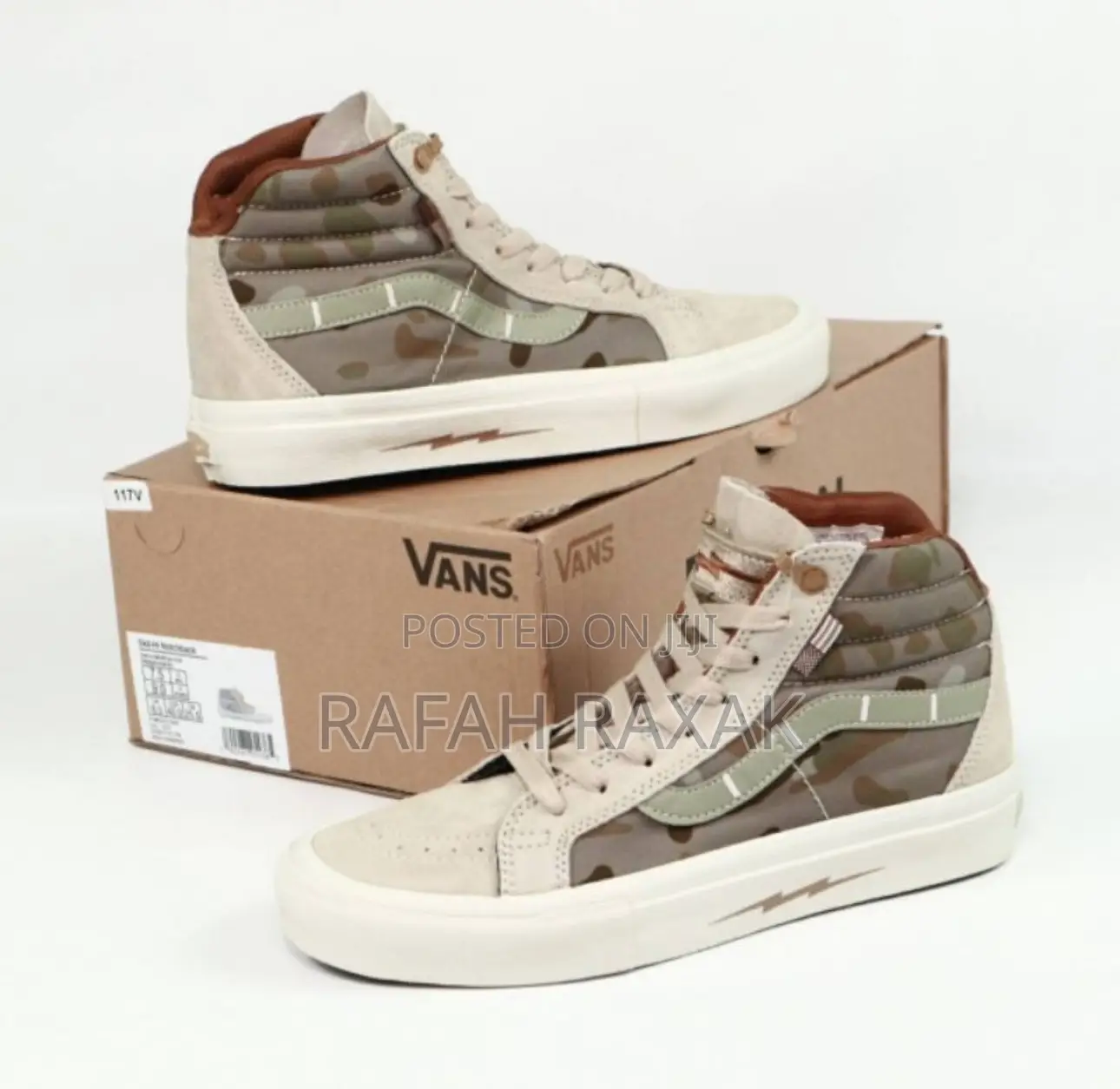 Original Sk8 Hi Vintage Vans Off the Wall High Top Shoes