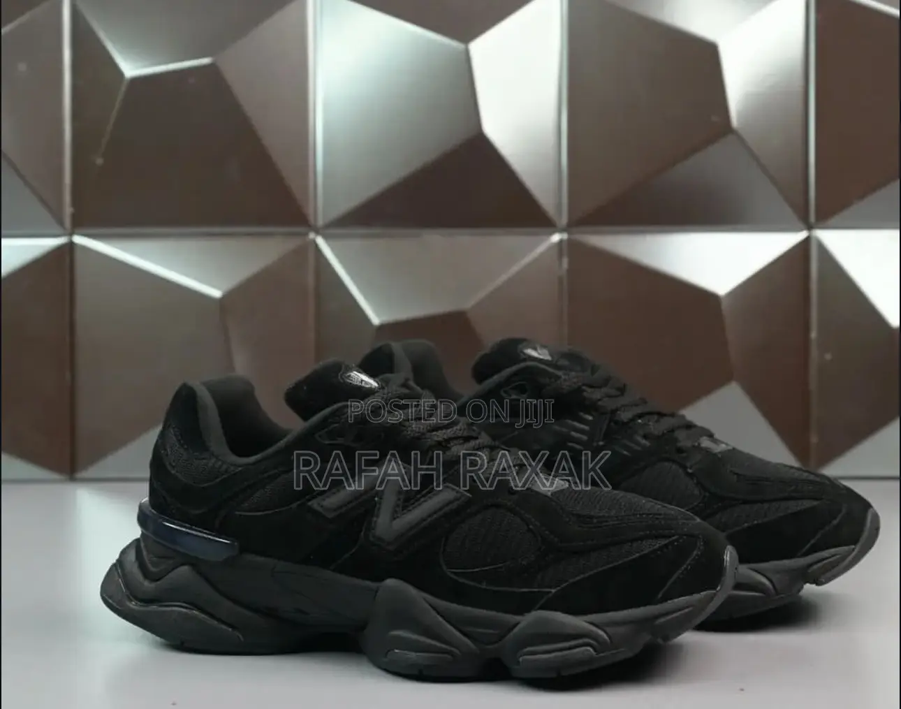 Original Triple Black Suede New Balance 9060 Sneakers