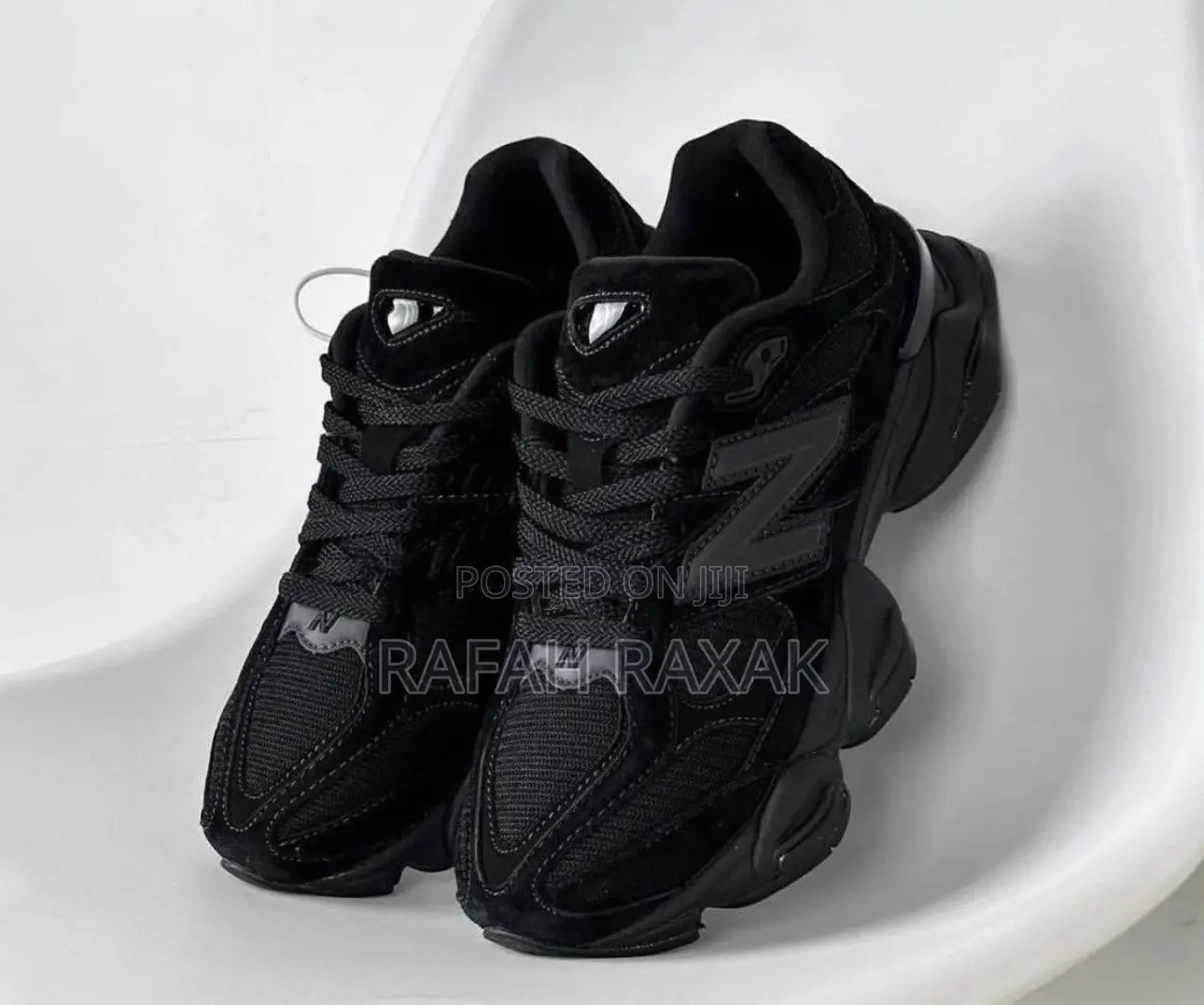 Original Triple Black Suede New Balance 9060 Sneakers