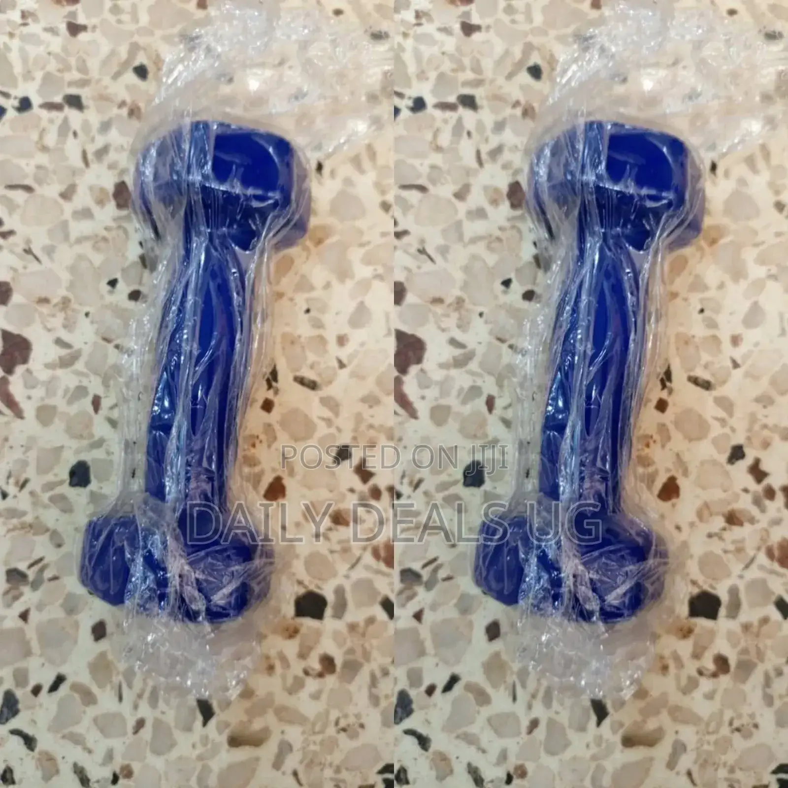 Portable Blue Dumbbell Set