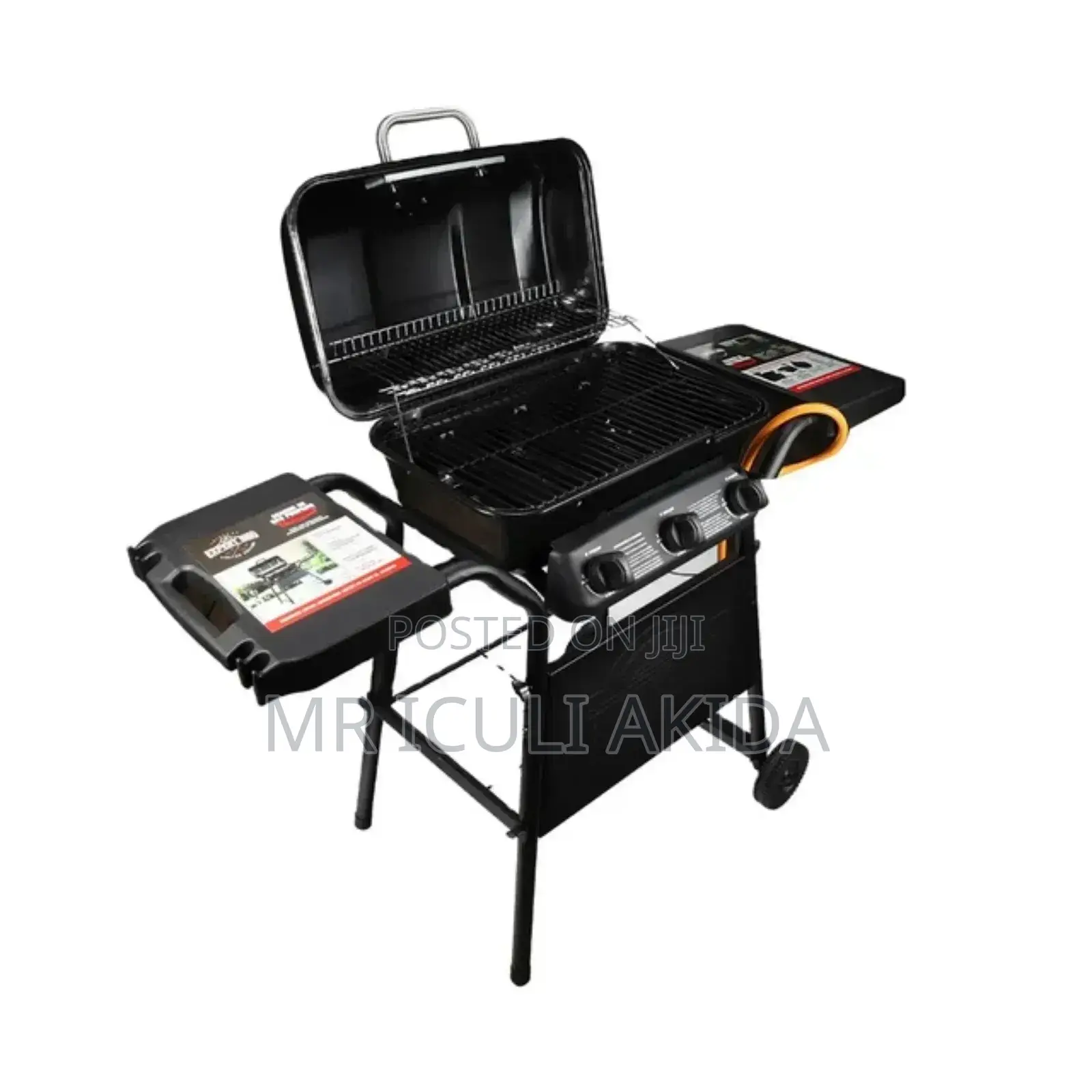 3burner Commercial Outdoor Propane Gas BBQ Roasting Grill