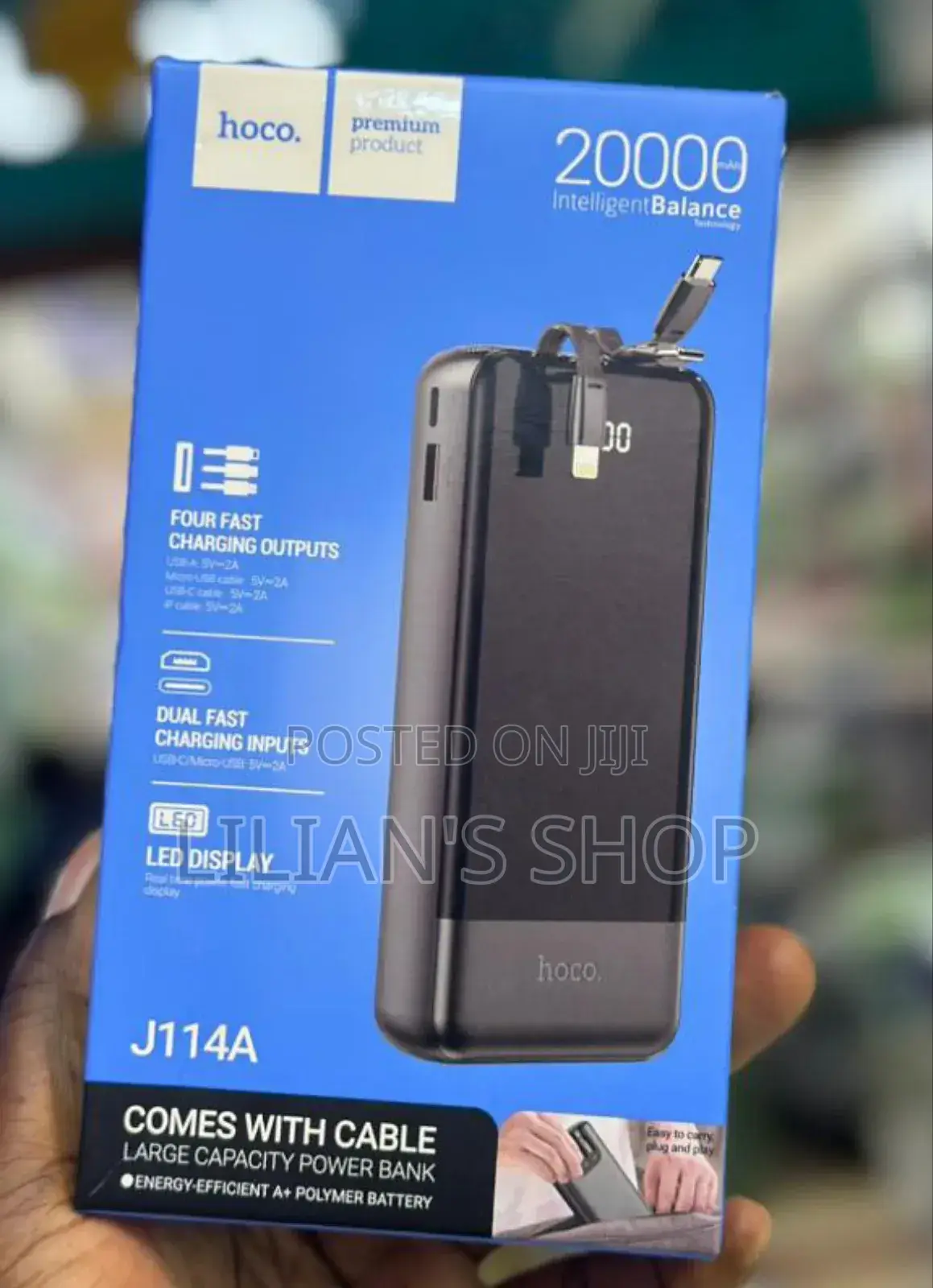 Durable Hoco 20000mah Large Capacity Power Bank