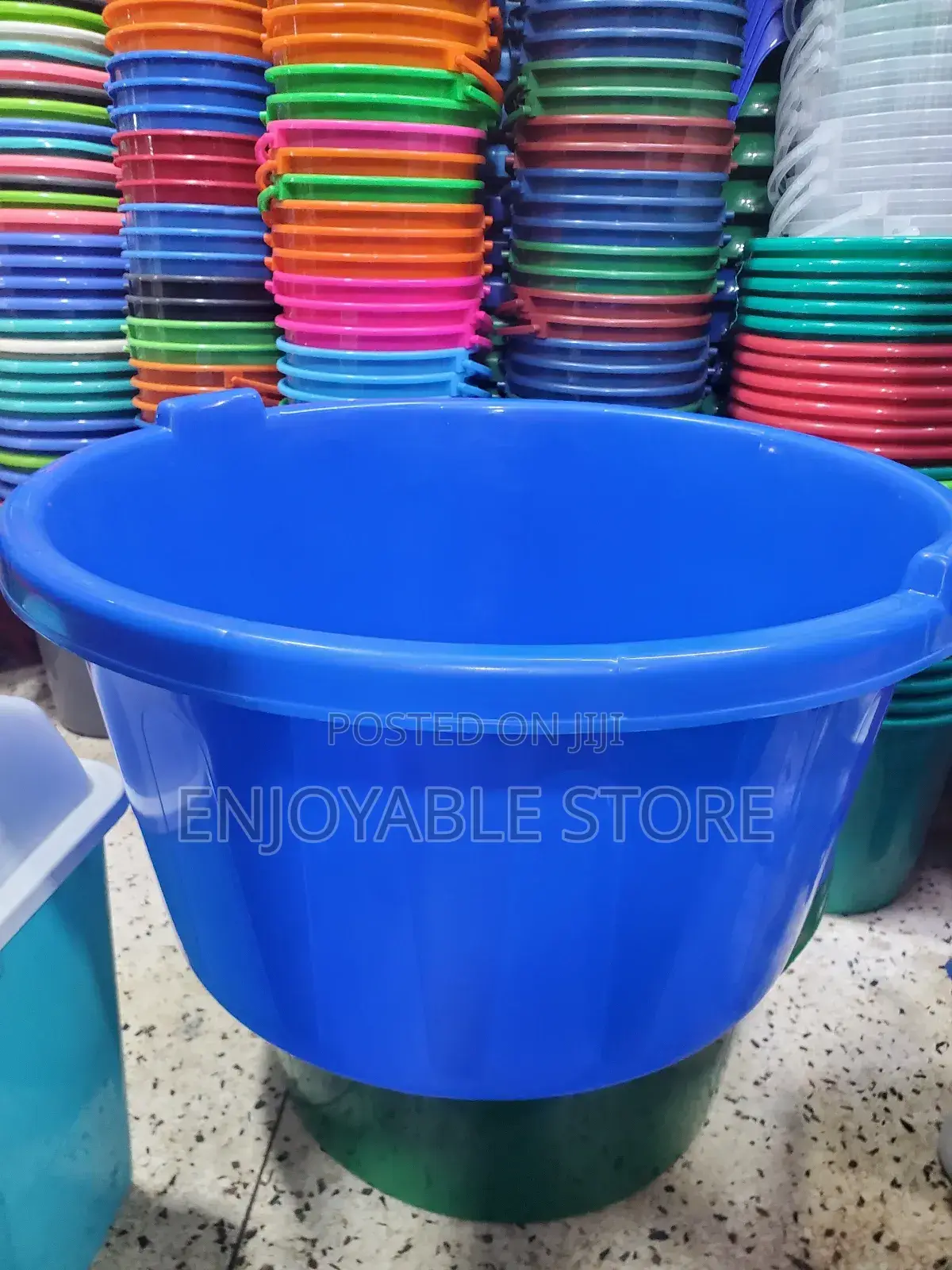 Blue Plastic Basins Heavy Duty
