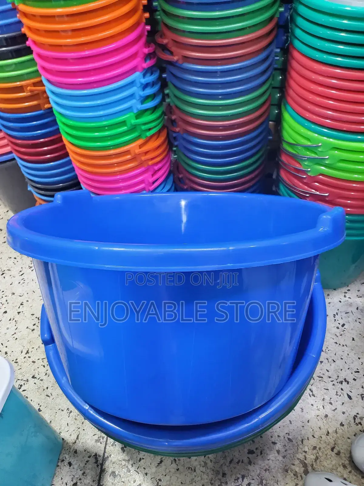 Blue Plastic Basins Heavy Duty