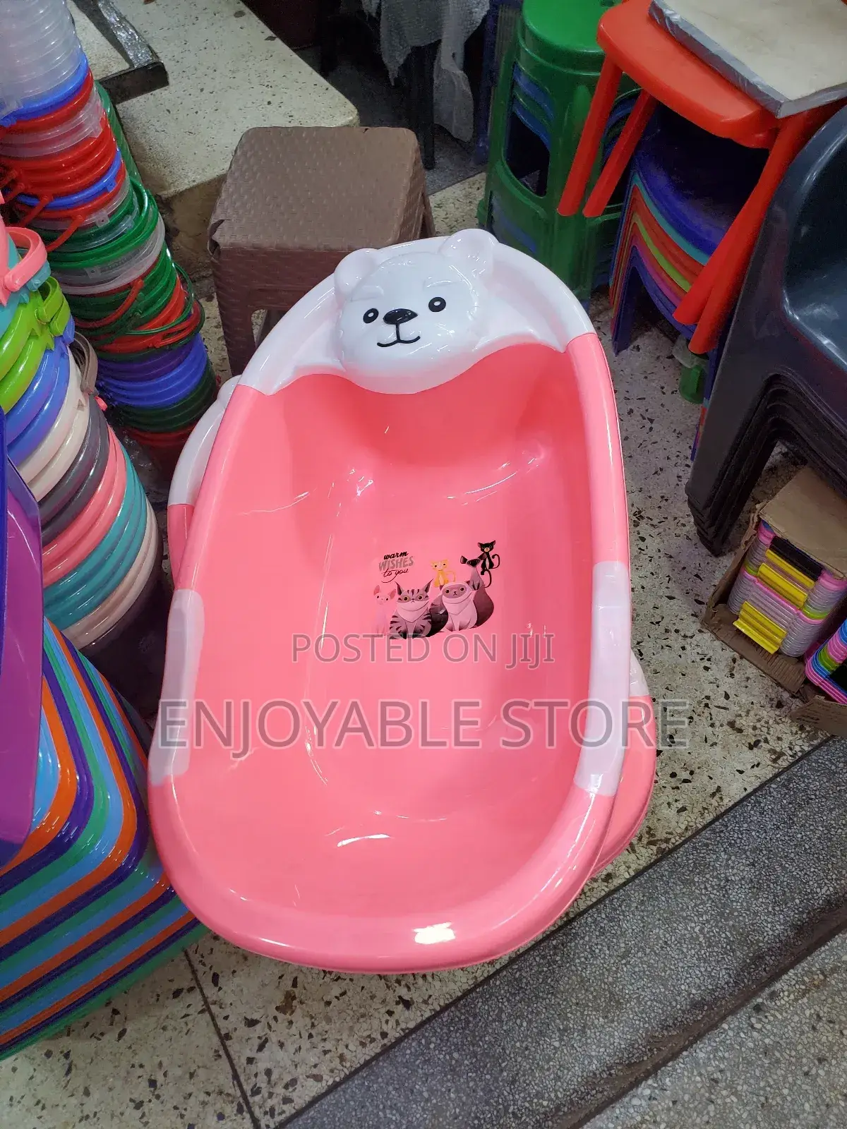 Pink Baby Basins Plastic
