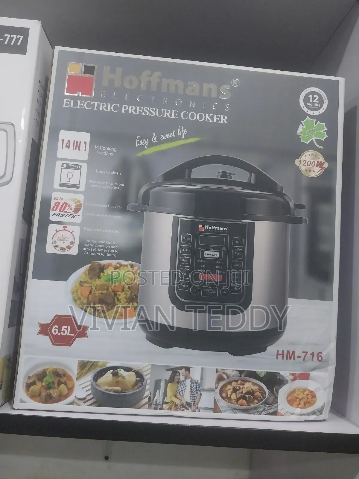 Hoffman Pressur Cooker Brand New 6.5 L