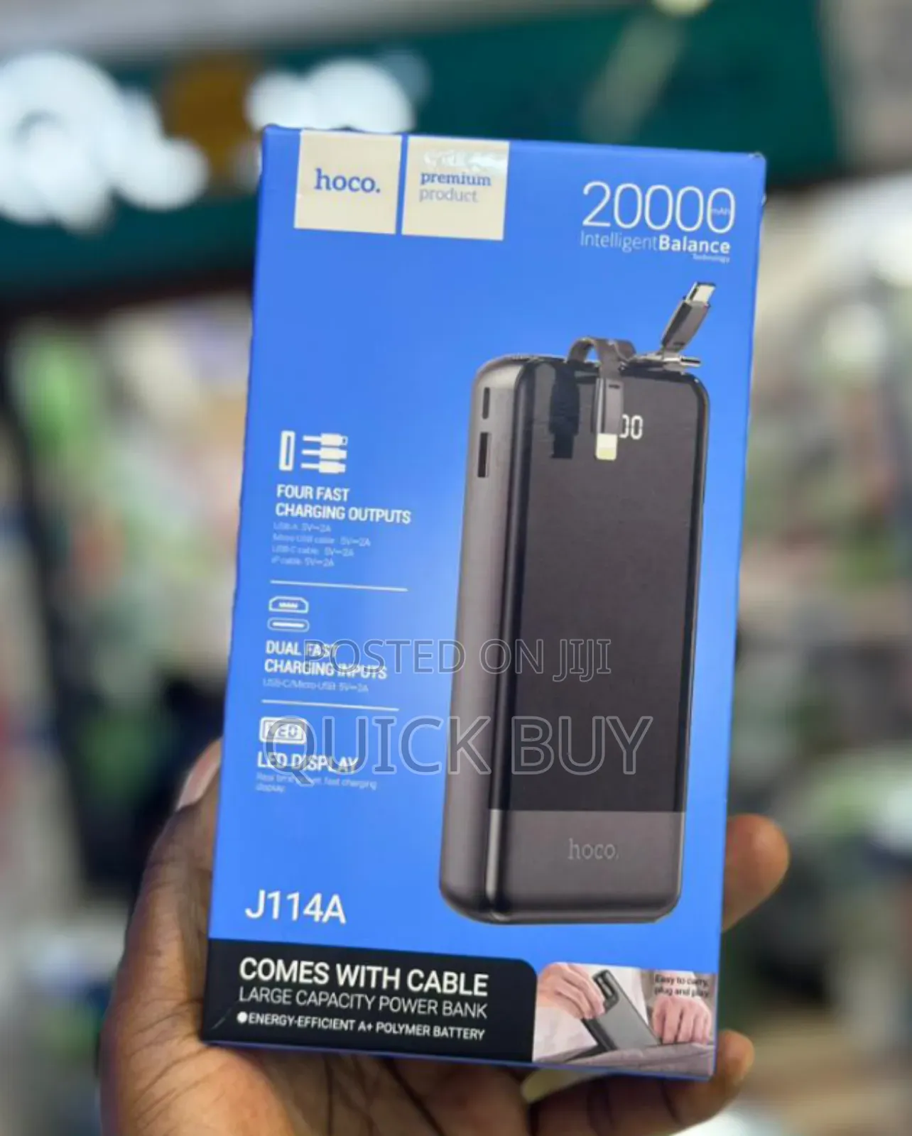 Premium Hoco 20000mah Fast Charging Potable Power Bank