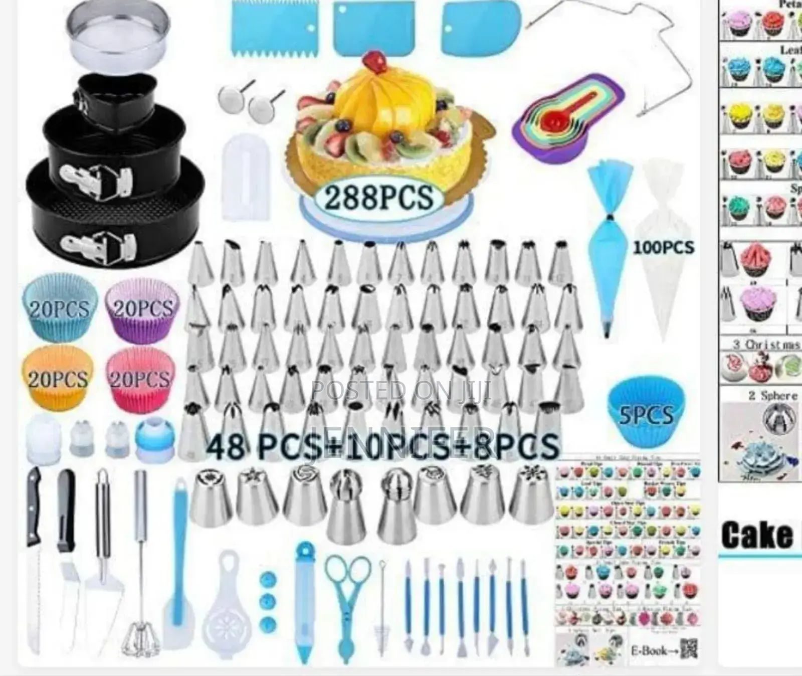 New 288PCS Cake Decorating Tool Set