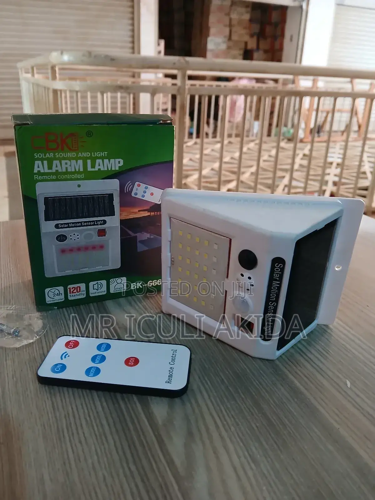 Remote Controlled Solar Light With Sound and Alarm Lamp