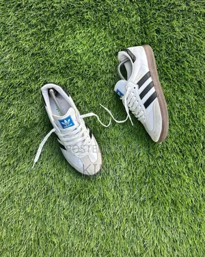 Solid Adidas Samba OG "White Black"
