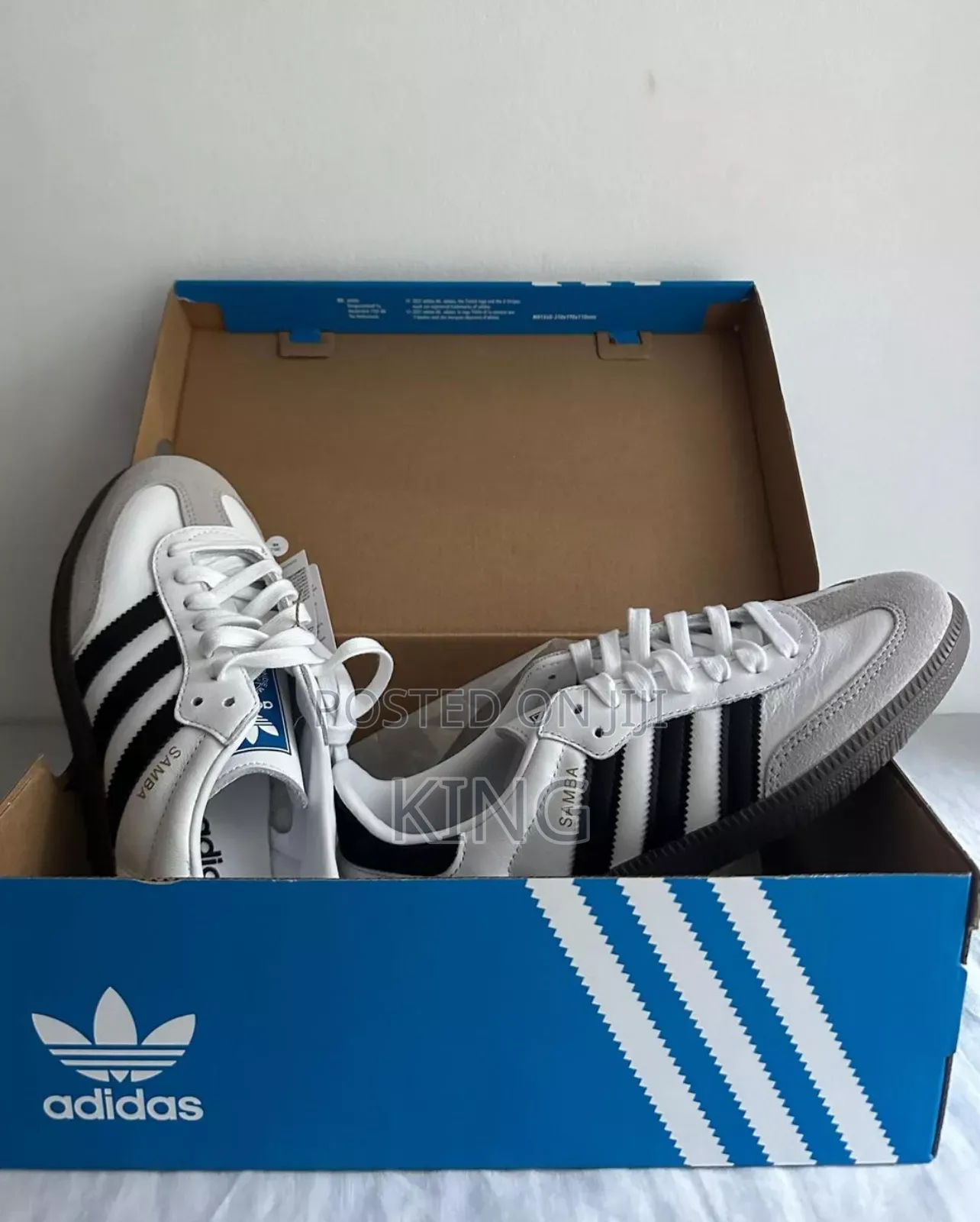 Rugged Adidas Samba OG "White Black"
