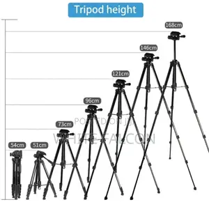 Camera Tripod Stand Heavy Duty, Aluminum Alloy, Portable