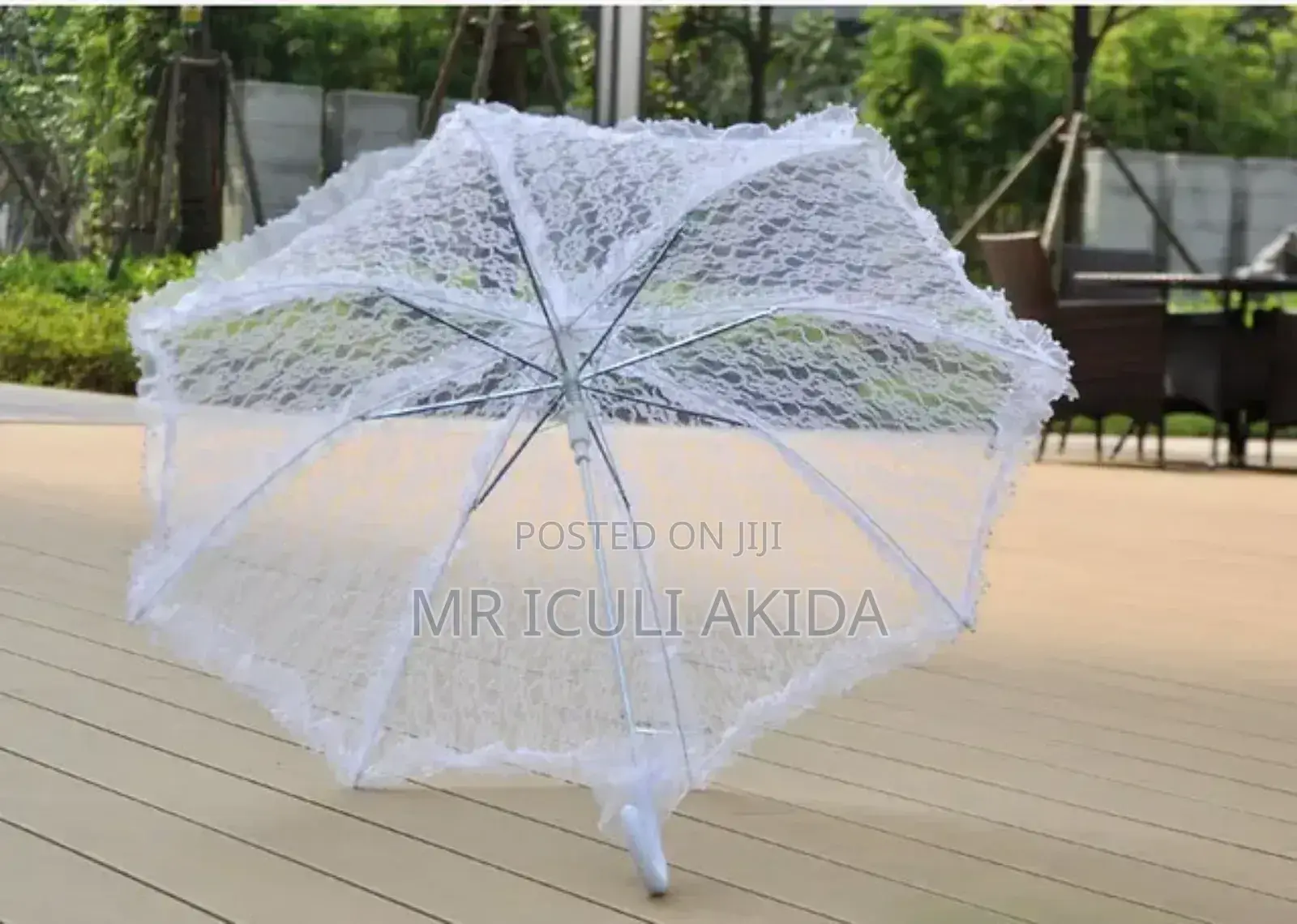 Elegant Craft Romantic Bridal Lace Handheld Umbrella