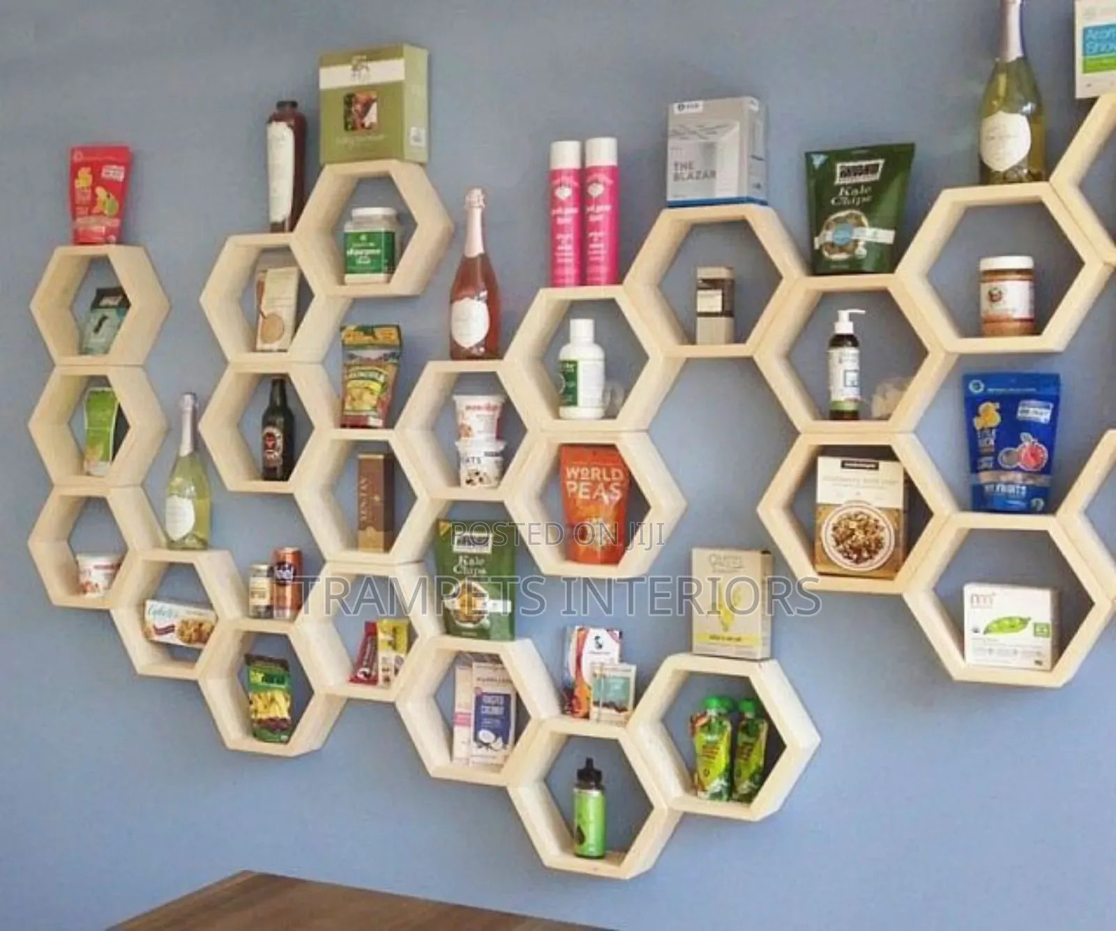 Bar Shelves / Hexagon Design