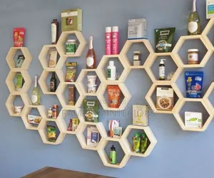 Bar Shelves / Hexagon Design