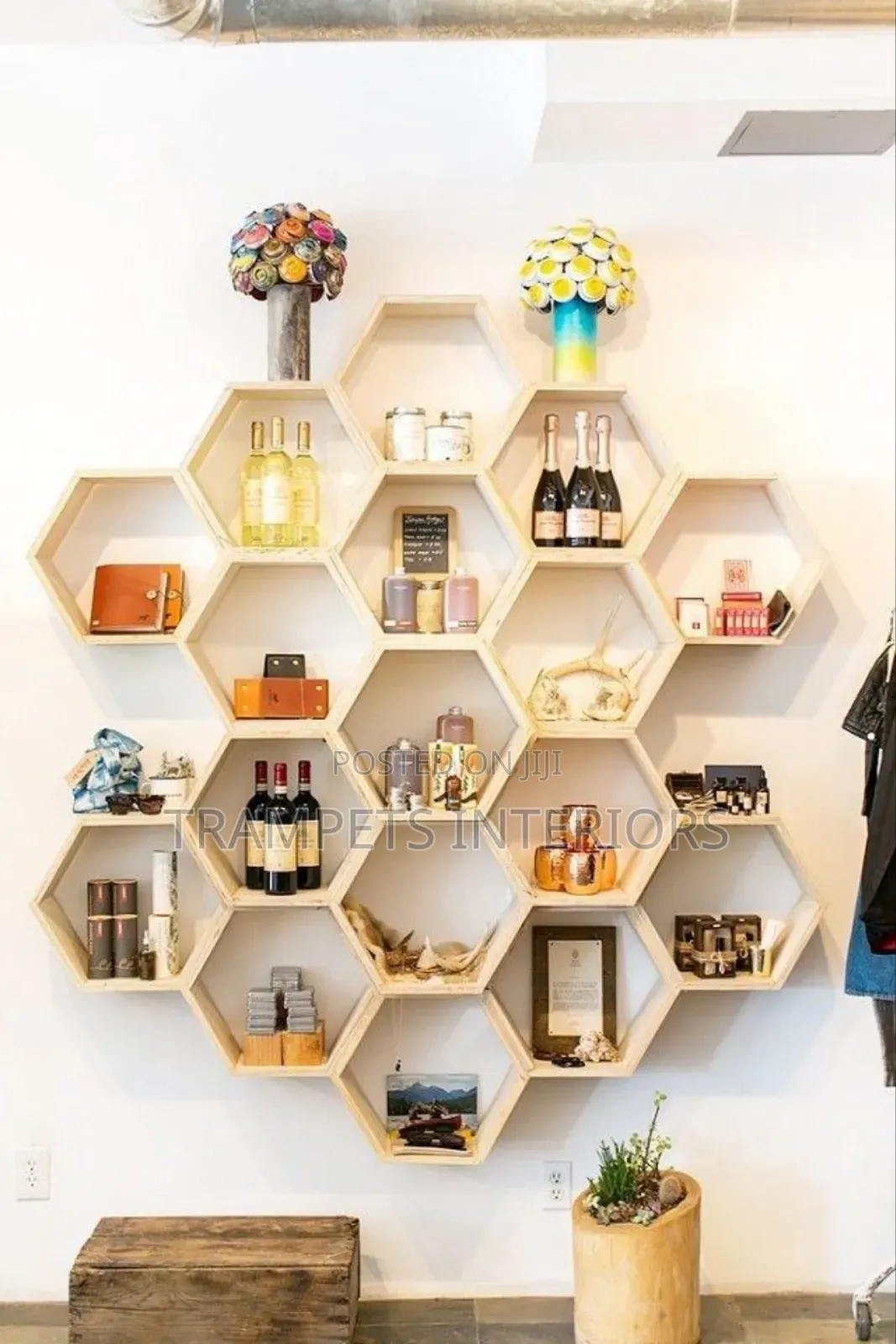 Bar Shelves / Hexagon Design