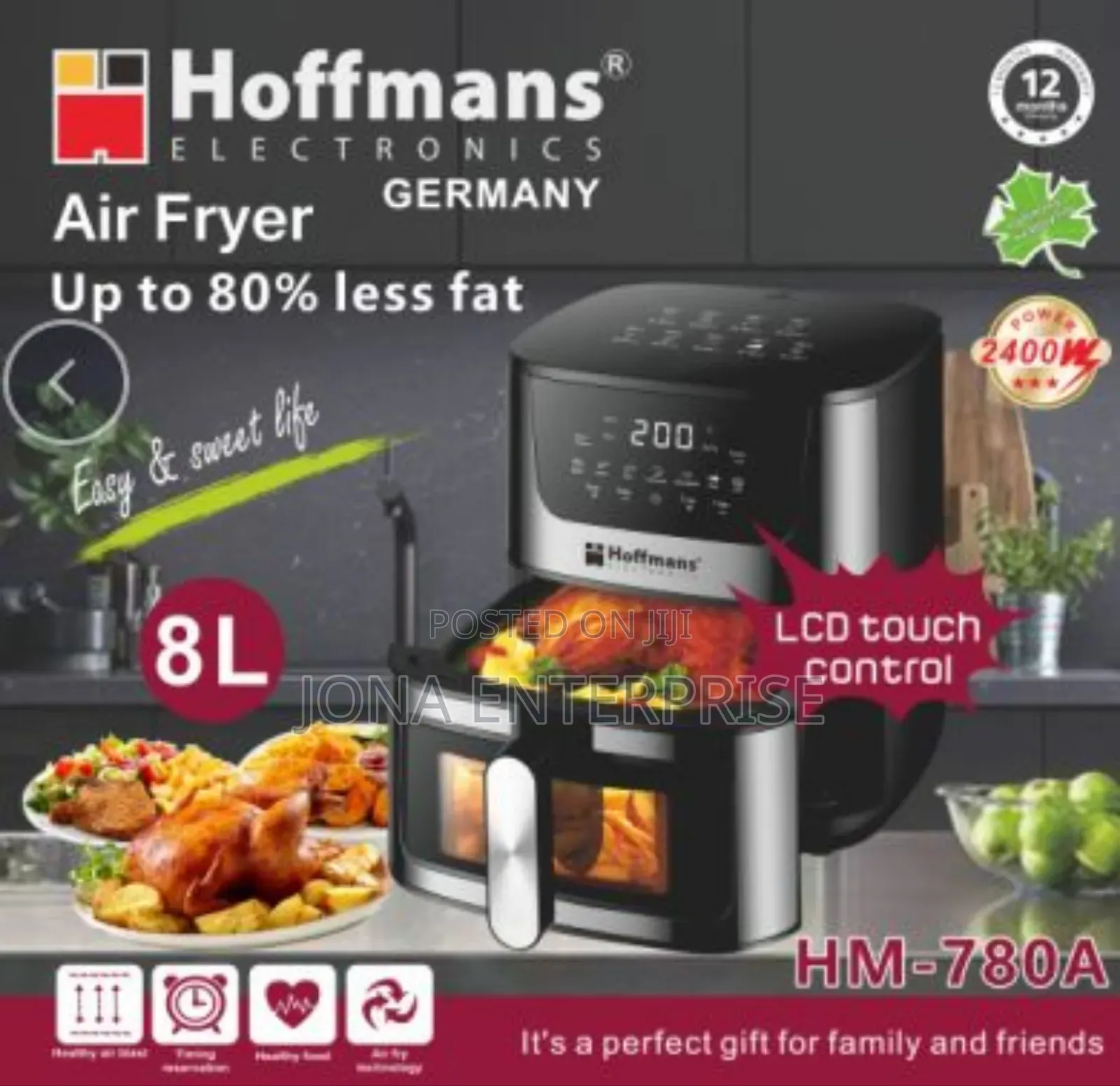 Hoffmans Electric Airfryer 8l