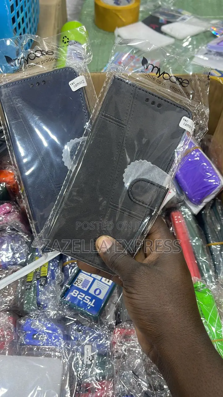 Flip Leather Cover for All Tecno and Infinix Series