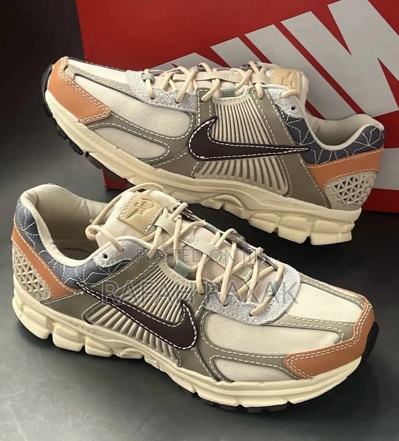 Original Nike Zoom Vomero 5 Amber Brown Casual Sneakers