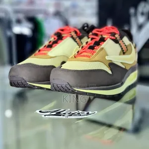 Photo - Iconic Vtravis Scott X Nike Air Max 1 Baroque Brown Sneakers