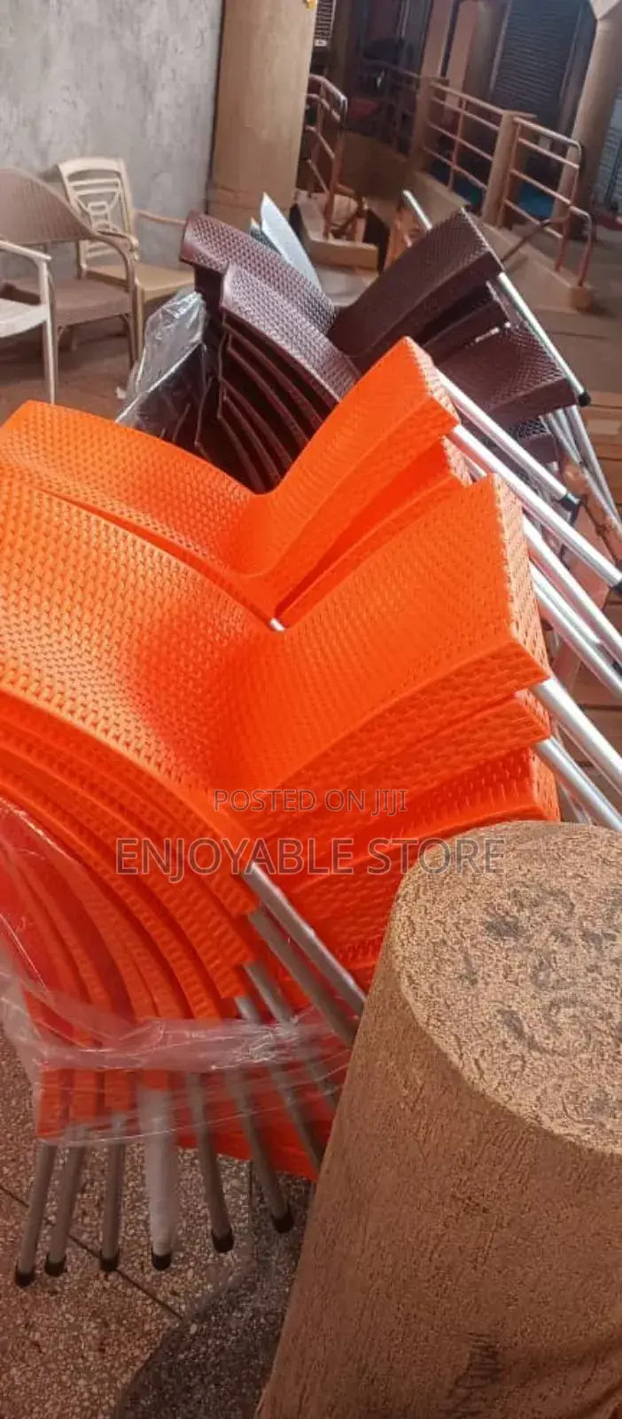 Imported Orange Plastic Chairs Plastic Chairs