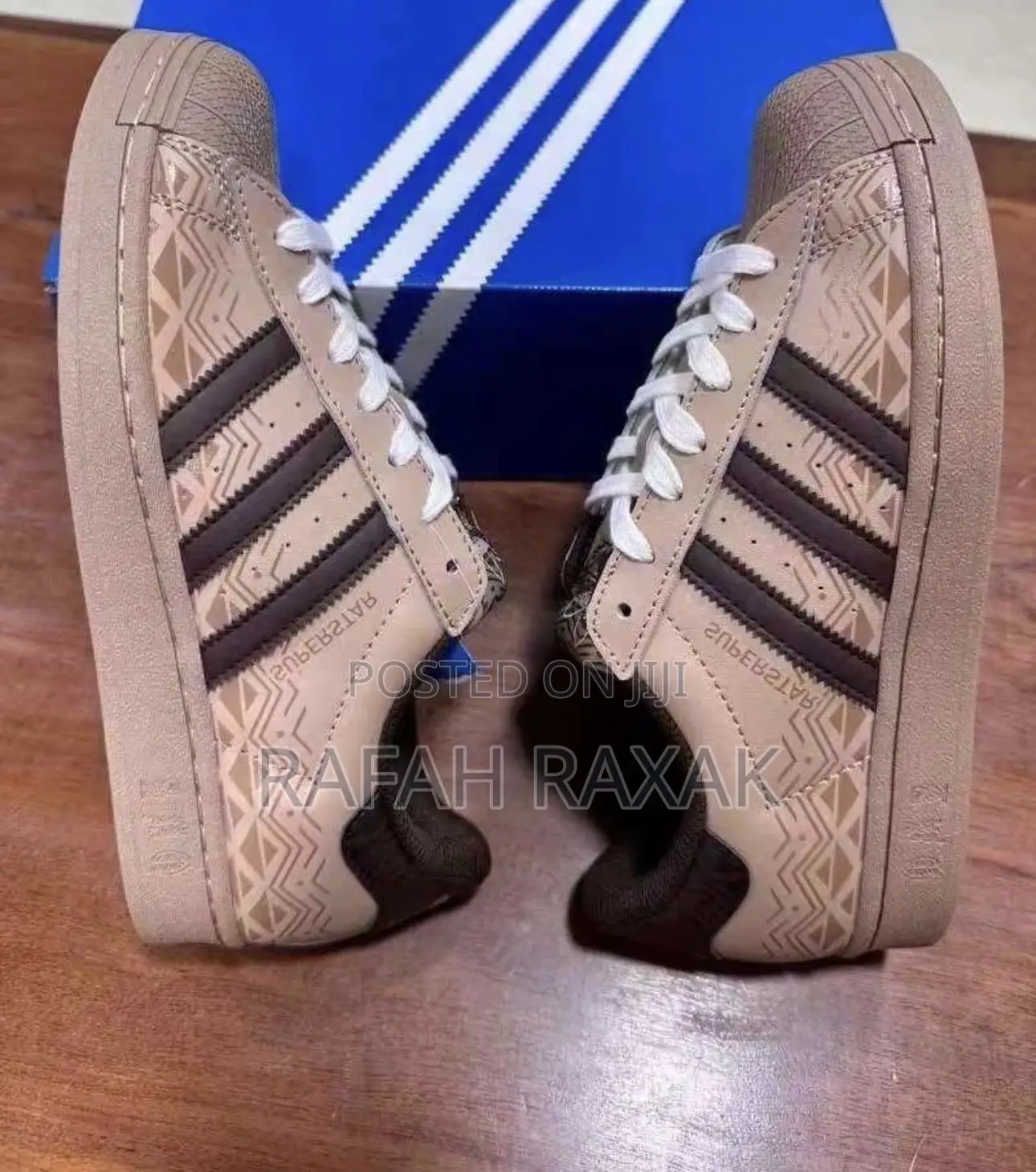 Original Adidas Superstar “Magic Beige Tribal” Sneakers