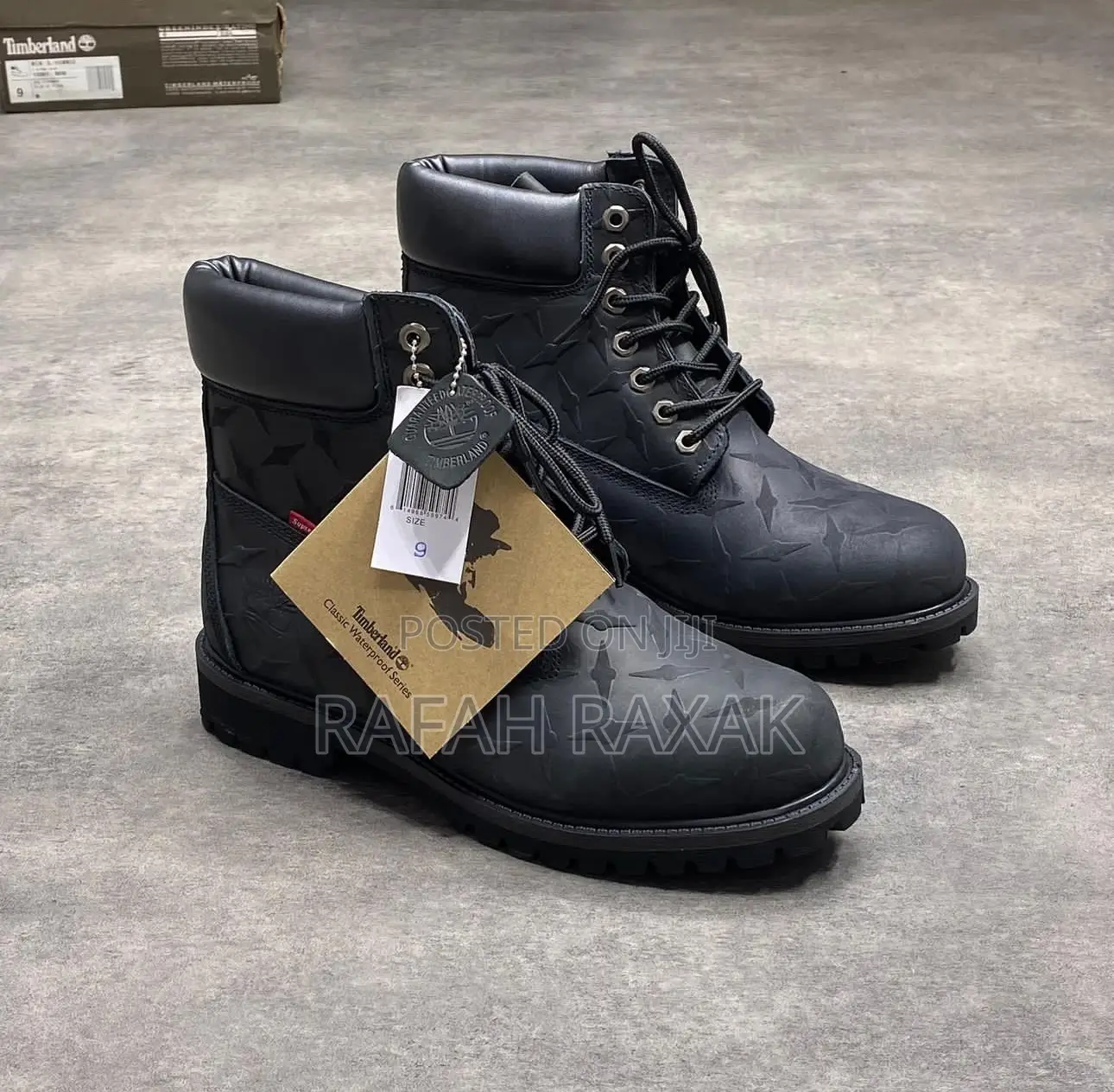 Original Black Waterproof Supreme X Timberland 6 Inc Boots
