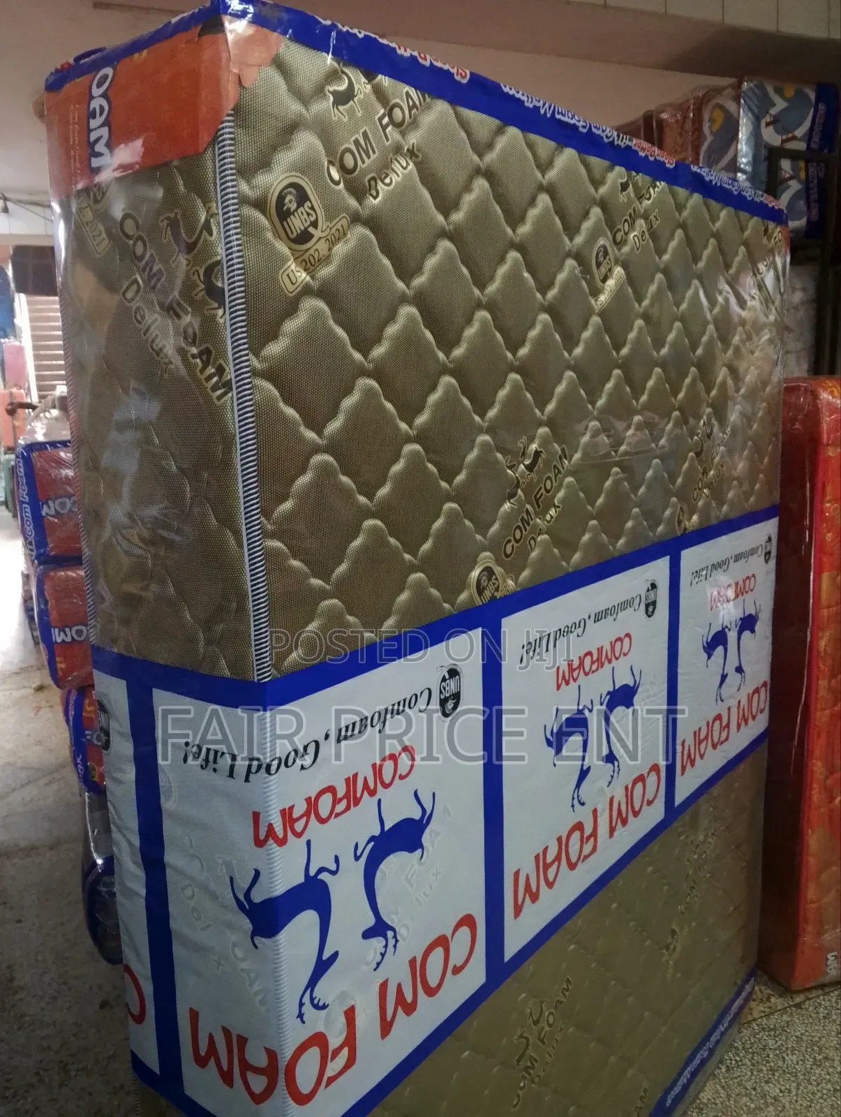 Quilted Density Mattress. 5*6*8inches.( Brown)