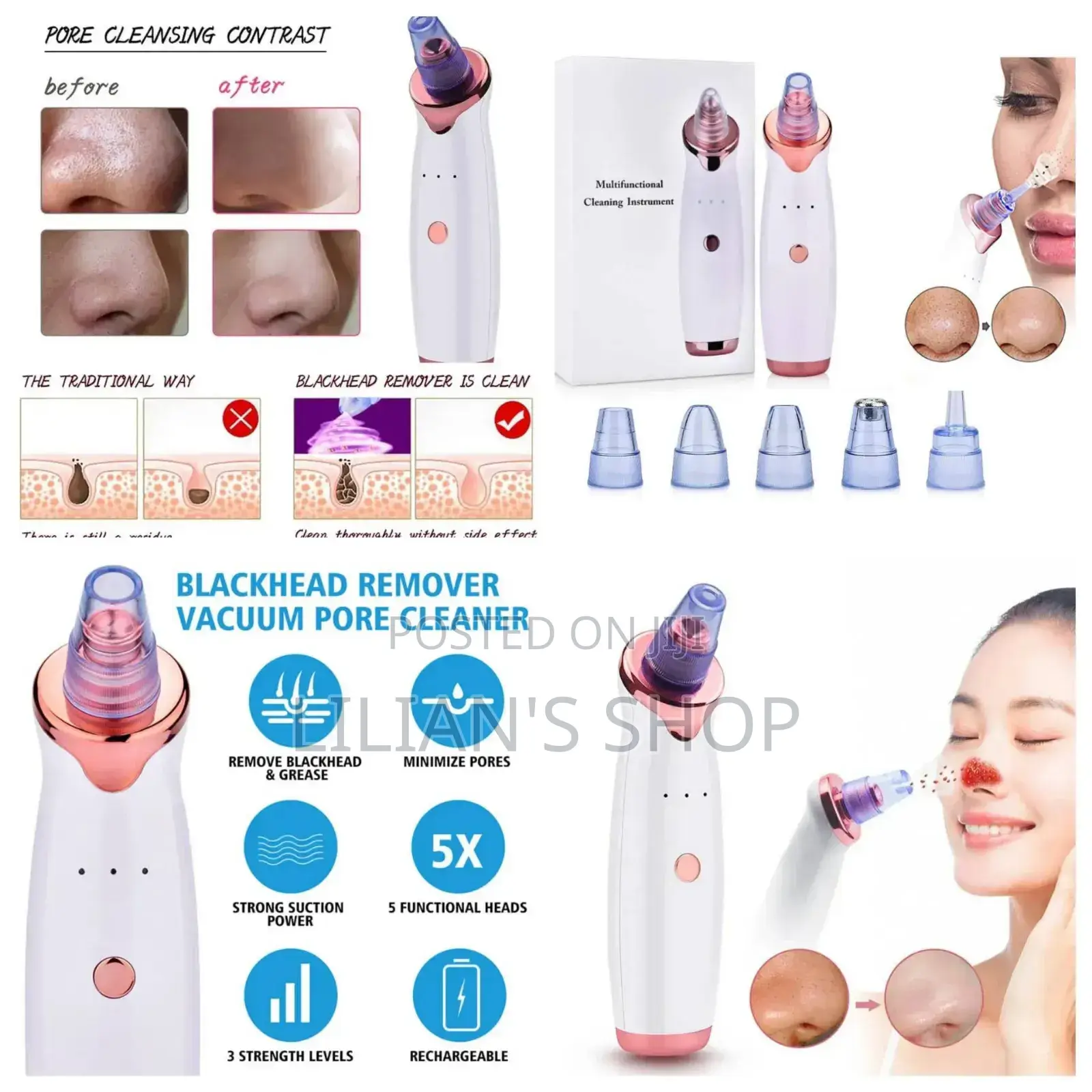Facial Black Head Vaccum Pore Cleaner Ance Cleaser