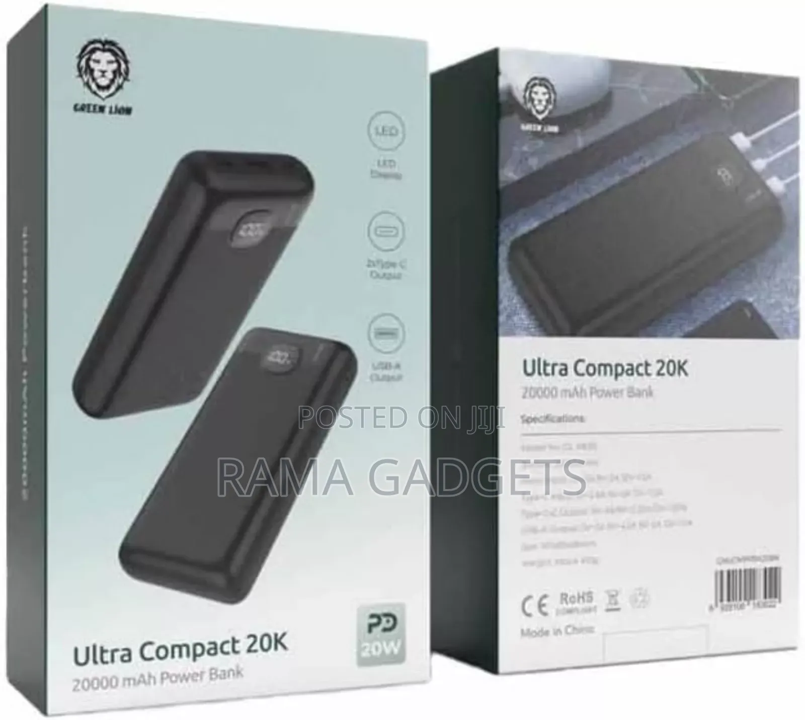 Green Lion Ultra Compact Power Bank PD 20W