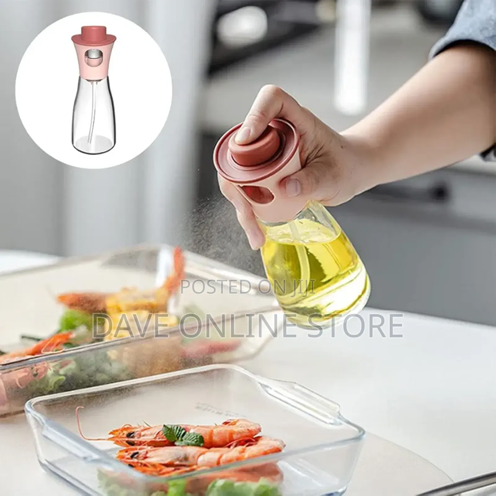 Glass Oil Spray Bottle for Salad Dressing Baking
