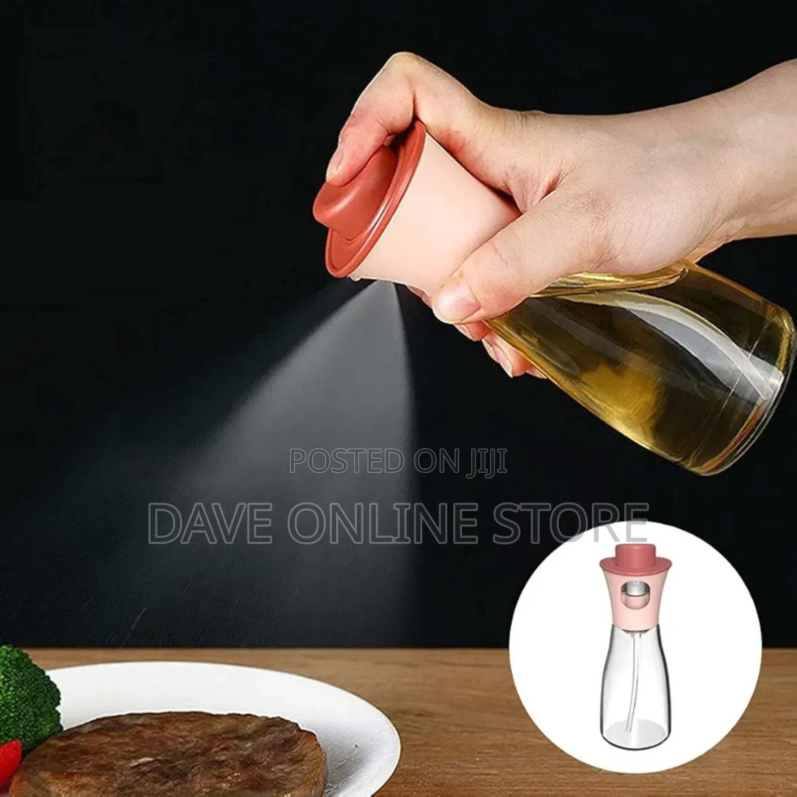 Glass Oil Spray Bottle for Salad Dressing Baking