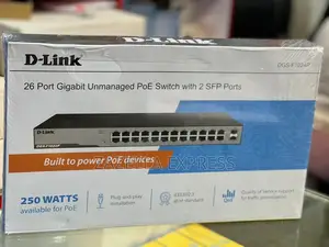 D-Link 24-Port 10/100 Unmanaged Long Range Poe+ Surveillance