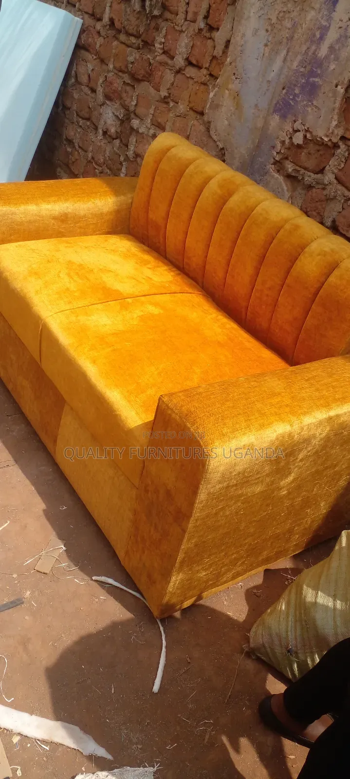 Timeless Design Couch in Yellow Colour