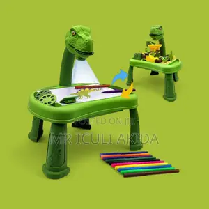 Kids Dinosaur Projection Light Drawing Learning Table