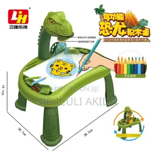 Kids Dinosaur Projection Light Drawing Learning Table